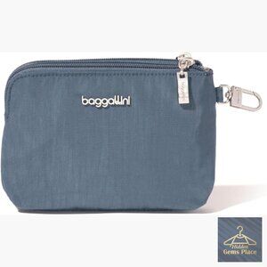 Lightweight RFID Travel Wallet Pouch with Detachable Clip 7x5 Inches